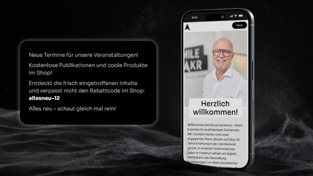 ✨ Alles neu bei uns! ✨

Unsere neue Sirius Ceramics Seite ist nun online – und damit starten wir bereits jetzt voller Energie in die Veranstaltungssaison 2025! 🎉

🌟 Was gibt’s zu entdecken?
📅 Die ersten Termine für 2025
📖 Kostenlose Publikationen zum Download
📸 Viele Eindrücke und frische Inspiration für tolle Zahntechnik

💥 Special Deal: Mit dem Code allesneu-12 sicherst du dir 12% Rabatt auf deine Bestellung!

Schau vorbei, entdecke alles Neue und lass uns wissen, was du denkst! 💬

👉 Link in Bio!

#siriusceramics 
#masterclassbycarstenfischer 
#pantherpremiuminstruments